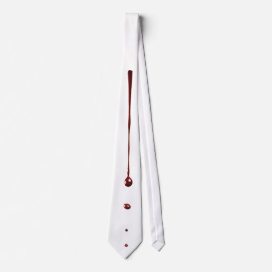 Mannen Jurk Stropdas zombie bloeddruppel vampier G (Voorkant)