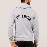 Mannen Just Married Hoodie