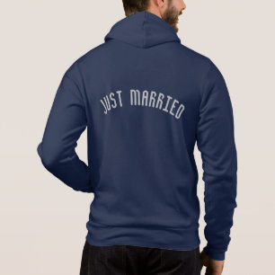 Mannen Just Married Hoodie