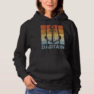 Mannen kapitein pa Man Myth Dad Vaderdag Boat Hoodie