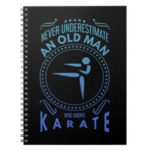 Mannen Karate Graphic - nooit een oude M onderscha Notitieboek