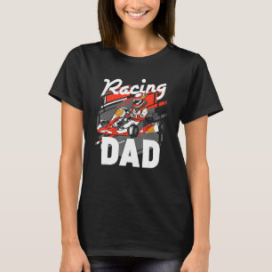 Mannen Kart Papa Pit Crew Racing Go Kart Speed T-shirt