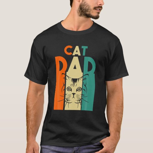 Mannen kat pap t-shirt (Voorkant)