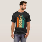 Mannen kat pap t-shirt (Voorkant volledig)