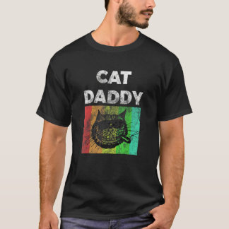 Mannen kat papa kat pap Kitten Pet vaders vaders v T-shirt