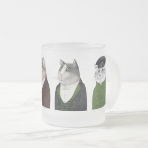 MANNEN KATTEN Frosted Glass Mok