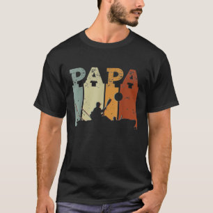 Mannen Kayak kayaking DAD ART. canoe kayake T-shirt