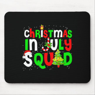 Mannen kerst in juli squad grappige zomer xmas man muismat