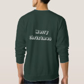 Mannen Kerst 'Man's Best Friend' Sweatshirt (Achterkant)