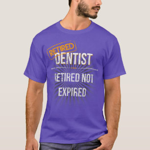 Mannen kerstcadeautjes voor gepensioneerde tandart t-shirt