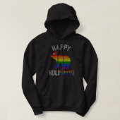 Mannen kerstdagen Beer Gay Pap Paar Oogse Kerstmis Hoodie (Design voorkant)