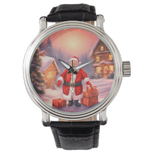 Mannen kerstmis  cadeauhorloge horloge
