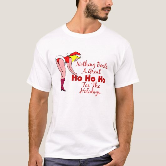 Mannen kerstT-shirt T-shirt (Voorkant)
