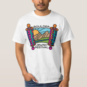 Mannen Klassiek Logo T-shirt van het Joodse Westen