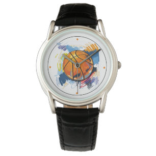 Mannen Klassieke Watch-Basketball met Time Marking Horloge