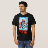 Mannen Kleding Mode Indianen Schilderen T-shirt (Voorkant volledig)