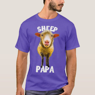 Mannen kleurrijke schapenliefhebber Ik hou van mij T-shirt