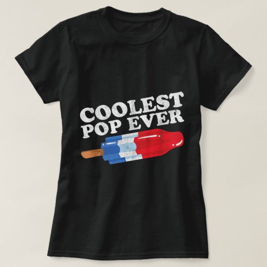 Mannen koelste Pop ooit Popsikel Funny Retro Bomb  T-shirt (Design voorkant)