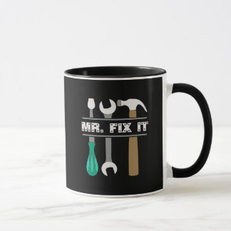 Mannen koffie Mok de heer Fix IT Tools