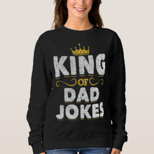 Mannen koning van papa Jokes Crown Rad Jokes Puns Trui
