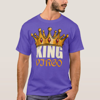Mannen koning Virgo dierentuin Birthday Horoscope T-shirt