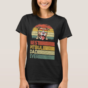 Mannen kool Beste Pitbull, pap ooit Vaderdag T-shirt