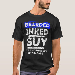 Mannen kool statement Masculinity gekaarde baardkw T-shirt