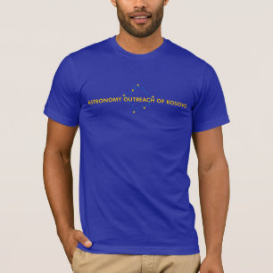 Mannen Kosovo Astronomie T-Shirt (blauw)