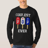 Mannen koudste Pop ooit populaire Mannen Beste pap T-shirt (Voorkant)