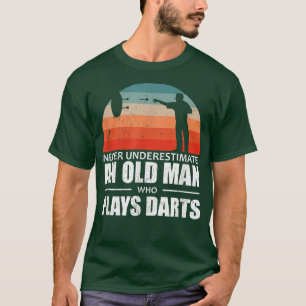 Mannen kunstspeler onderschat nooit een oud Man Wh T-shirt