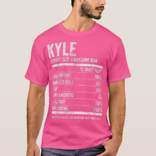 Mannen Kyle Nutrition Gepersonaliseerde naam Funny T-shirt