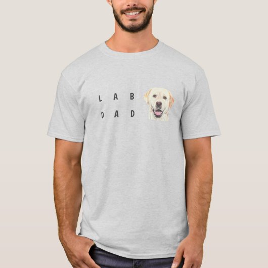 Mannen Lab Dad T-Shirt (Voorkant)