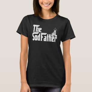 Mannen Landscaper De Sodfather Mannen Gras Maaien T-shirt