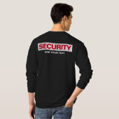 Mannen lange hoes met dubbelzijdige afdrukbeveilig t-shirt (Achterkant volledig)