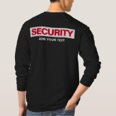 Mannen lange hoes met dubbelzijdige afdrukbeveilig t-shirt (Achterkant)