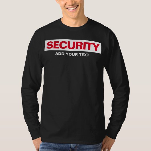Mannen lange hoes met dubbelzijdige afdrukbeveilig t-shirt (Voorkant)