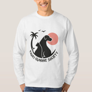 Mannen lange hoes met KHS-Logo in kleur T-shirt