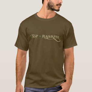Mannen lange hoes T - Logo Natural/Khaki T-shirt