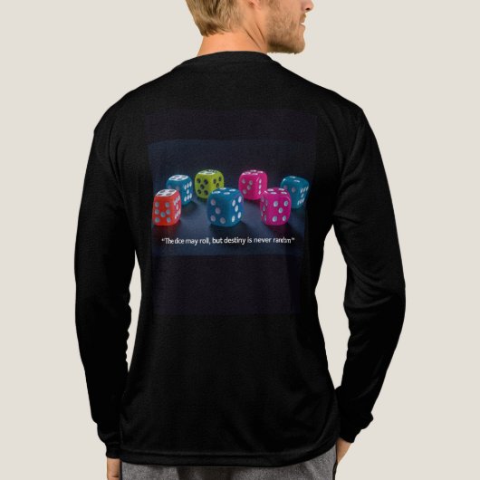 Mannen lange mouw T-shirt - Inspirerend Quote T-sh (Achterkant volledig)