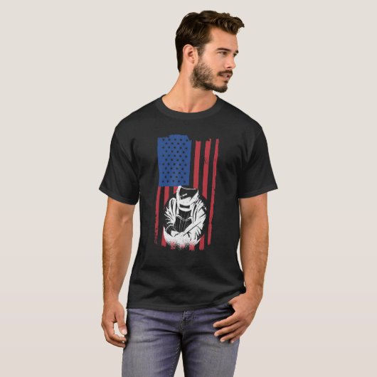 Mannen lassenVoor Amerikaanse strijkmachines me T-shirt (Voorkant volledig)
