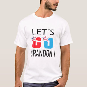 Mannen LATEN GAAN BRANDON! ,Funny Political T-shirt