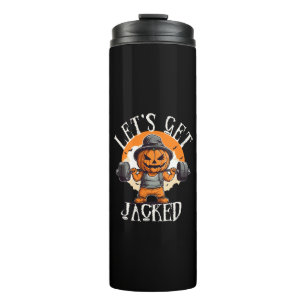 Mannen Laten we Jacken Pumpkin Jack-O-Lantern Grap Thermosbeker