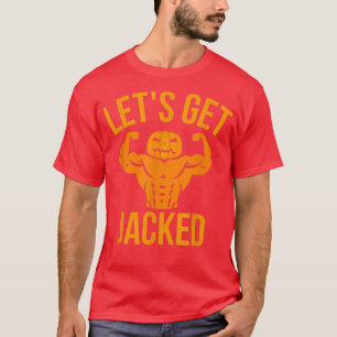 Mannen Laten we met gejaagd pompoen JackOLantern F T-shirt