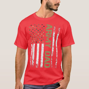Mannen legervader Verenigde Staten Vlag voor vader T-shirt