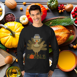 Mannen leuke Thanksgiving met tulband T-shirt
