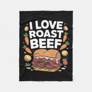 Mannen Liever Roast Beef Sandwich Delicatessen Vle Fleece Deken