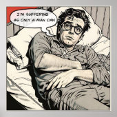 Mannen lijden jaren 1950 Comic Poster (Voorkant)