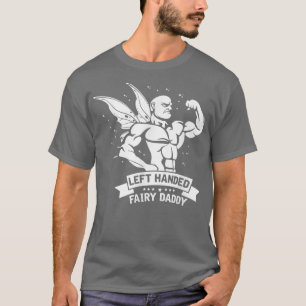 Mannen linkerhand Fairy Papa Bodybuilding Fitness T-shirt