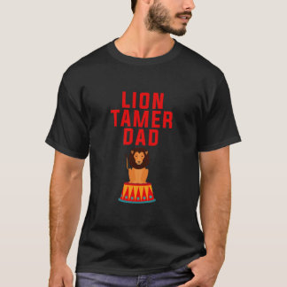 Mannen Lion Tamer Pap Funny Circus Thormed Kinder T-shirt