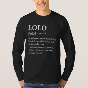 Mannen Lolo Definitie Filipijnse Opa Opa Opa T-shirt